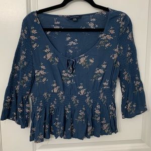 AE Boho Smocked Top